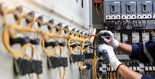 Professional Electrician technician working in James City, NC